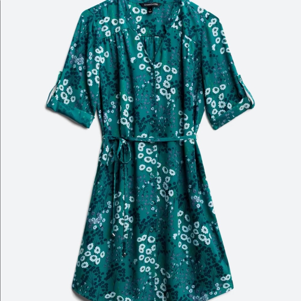 41 Hawthorn Teal Floral Dress